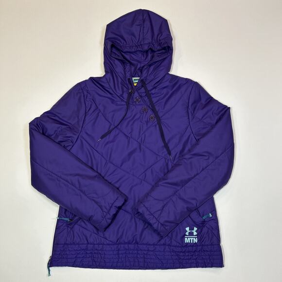Under Armour Purple MTN Quilted Pullover Jacket | Women’s Large - Picture 1 of 14